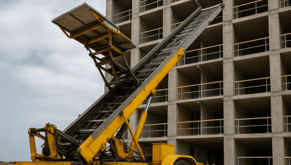 Monte meuble chantier